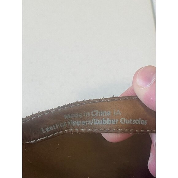 Chaco Sz 6 M Brown Flip Flop Leather Women Sandals - Picture 8 of 15